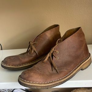 Clarks original leather desert boots
